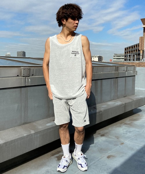 BILLABONG(ビラボン)の「BILLABONG/ビラボン タンクトップ バックプリント パイル セットアップ対応 BE011-352(タンクトップ・メンズ・グレー×ホワイト/オフホワイト/グレー・L/M)」の5枚目の写真