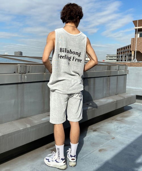BILLABONG(ビラボン)の「BILLABONG/ビラボン タンクトップ バックプリント パイル セットアップ対応 BE011-352(タンクトップ・メンズ・グレー×ホワイト/オフホワイト/グレー・L/M)」の7枚目の写真