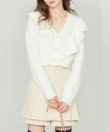 AnnMiru | フリルニットカーディガン(カーディガン/ボレロ)