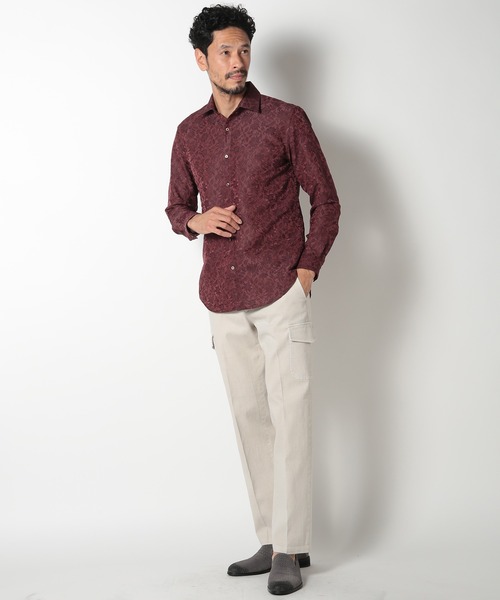 MEN'S BIGI(メンズビギ)の「コットンリネンストレッチカーゴパンツ(カーゴパンツ・メンズ・ワイン/ブラック/ベージュ・01/02/03/04)」の8枚目の写真