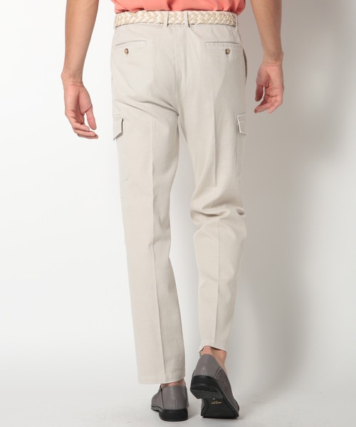 MEN'S BIGI(メンズビギ)の「コットンリネンストレッチカーゴパンツ(カーゴパンツ・メンズ・ワイン/ブラック/ベージュ・01/02/03/04)」の7枚目の写真