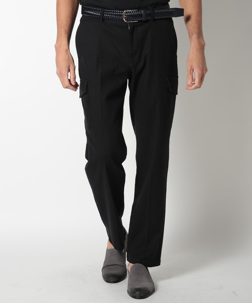 MEN'S BIGI(メンズビギ)の「コットンリネンストレッチカーゴパンツ(カーゴパンツ・メンズ・ワイン/ブラック/ベージュ・01/02/03/04)」の5枚目の写真