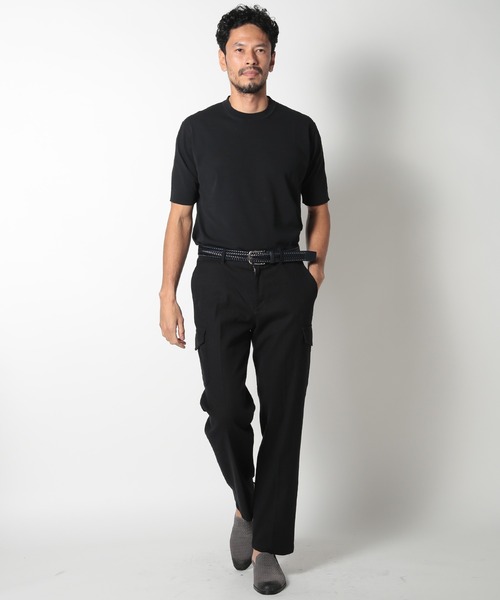 MEN'S BIGI(メンズビギ)の「コットンリネンストレッチカーゴパンツ(カーゴパンツ・メンズ・ワイン/ブラック/ベージュ・01/02/03/04)」の11枚目の写真