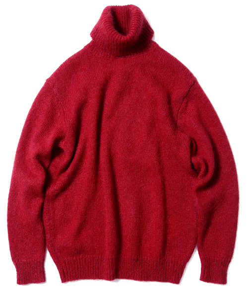 BEAMS（ビームス）の「VAPORIZE /  モヘヤ タートルネック ニット（ニット/セーター・メンズ・ブルー/レッド/ブラック/オフホワイト・LARGE/MEDIUM/SMALL）」の4枚目の写真