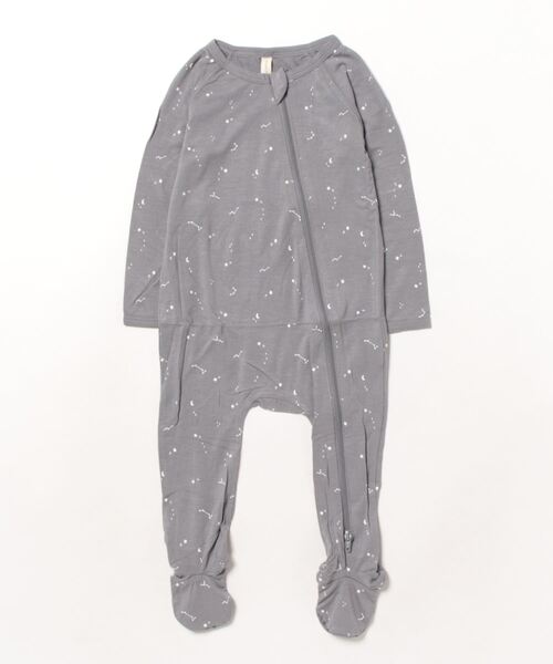 【セール】/Quincy Mae/BAMBOO ZIP FOOTIE | WASHED-INDIGO（その他ベビー用品）｜Rylee + Cru（ライリーアンドクルー）