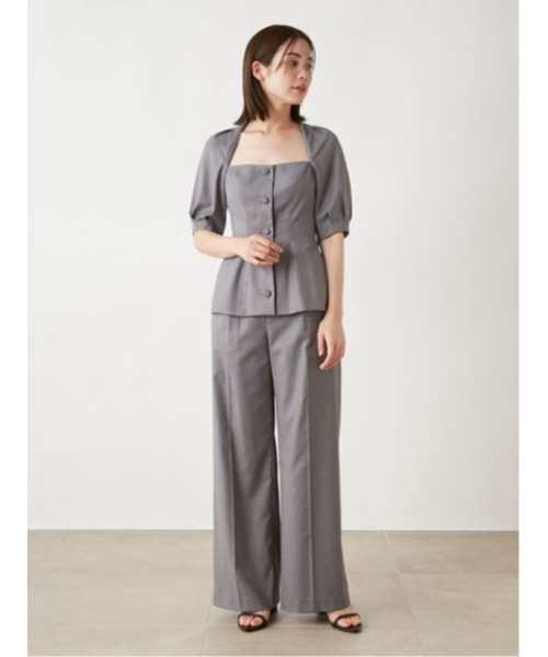 SNIDEL(スナイデル)の「ストレートワイドパンツ(その他パンツ・レディース・グレー/チェック/アイボリー・0/1)」の17枚目の写真