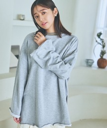 mysty woman | ワイドシルエットミニ裏毛プルオーバー 106921(スウェット)