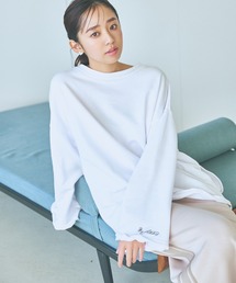 mysty woman | ワイドシルエットミニ裏毛プルオーバー 106921(スウェット)