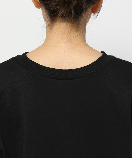 mysty woman（ミスティウーマン）の「ワイドシルエットミニ裏毛プルオーバー　106921（スウェット・レディース・オフホワイト/ブラック/グレー・FREE）」の10枚目の写真