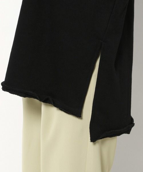 mysty woman（ミスティウーマン）の「ワイドシルエットミニ裏毛プルオーバー　106921（スウェット・レディース・オフホワイト/ブラック/グレー・FREE）」の14枚目の写真