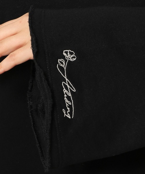 mysty woman（ミスティウーマン）の「ワイドシルエットミニ裏毛プルオーバー　106921（スウェット・レディース・オフホワイト/ブラック/グレー・FREE）」の15枚目の写真