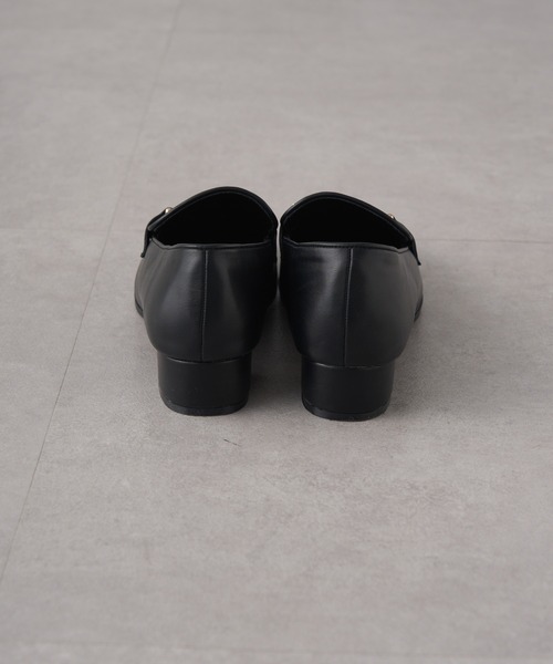 PUAL CE CIN（ピュアルセシン）の「スクエアトゥ ビットローファー（ローファー・レディース・ブラック/オフホワイト・S/M/L）」の20枚目の写真