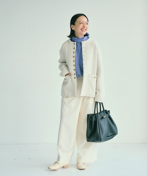 PUAL CE CIN（ピュアルセシン）の「スクエアトゥ ビットローファー（ローファー・レディース・ブラック/オフホワイト・S/M/L）」の4枚目の写真