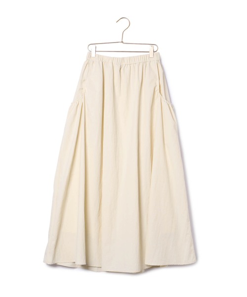 ROPE' PICNIC（ロペピクニック）の「ナイロンギャザーポケットスカート（スカート・レディース・オフホワイト/ブラック/カーキ・38）」の5枚目の写真