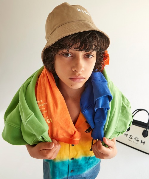 MSGM（エムエスジーエム）の「MSGM(エムエスジーエム)Kids & Junior ブランドロゴハット（ハット・キッズ・ピンク/ベージュ/ホワイト/ブラック・Ⅰ/Ⅱ）」の10枚目の写真