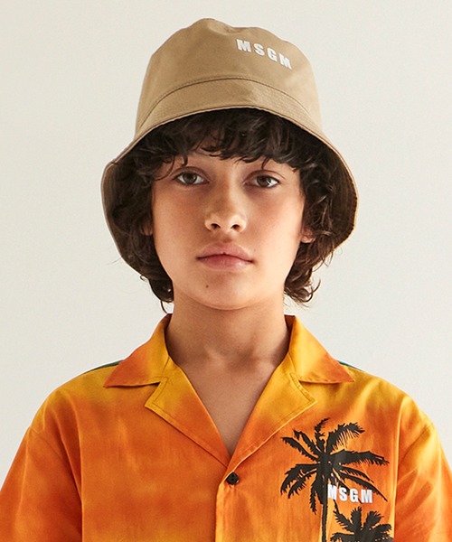 MSGM（エムエスジーエム）の「MSGM(エムエスジーエム)Kids & Junior ブランドロゴハット（ハット・キッズ・ピンク/ベージュ/ホワイト/ブラック・Ⅰ/Ⅱ）」の9枚目の写真