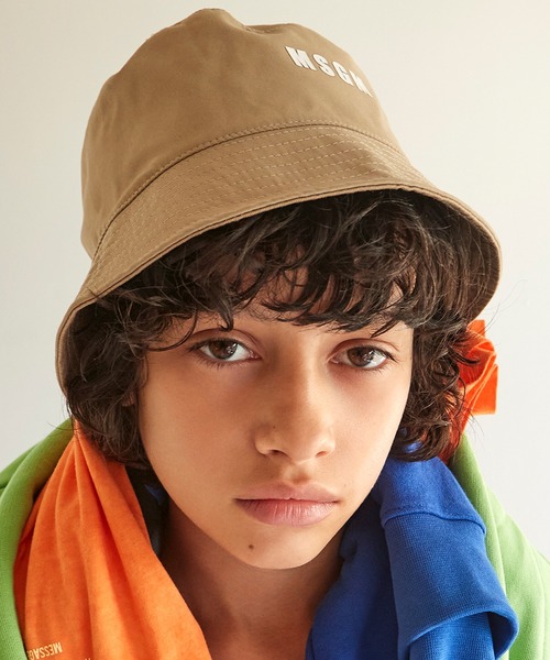 MSGM（エムエスジーエム）の「MSGM(エムエスジーエム)Kids & Junior ブランドロゴハット（ハット・キッズ・ピンク/ベージュ/ホワイト/ブラック・Ⅰ/Ⅱ）」の8枚目の写真