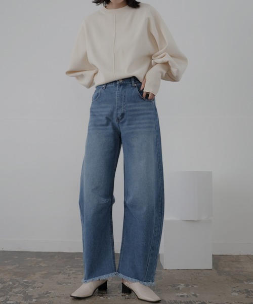 LIAN（リアン）の「カーブデニムパンツ（デニムパンツ・レディース・オフホワイト/ブルー系/ブルー/ブラック・SMALL/MEDIUM）」の20枚目の写真