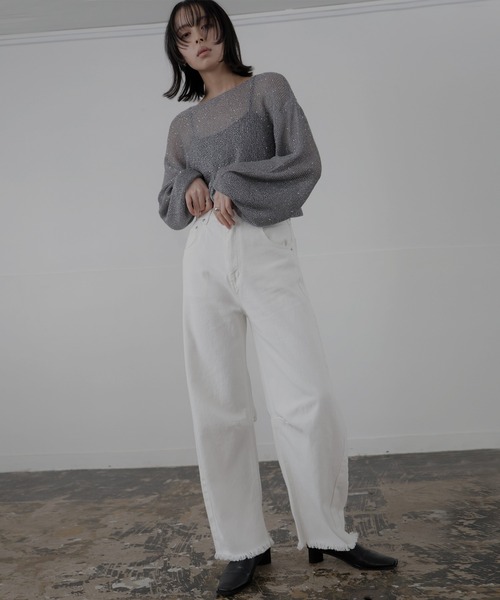 LIAN（リアン）の「カーブデニムパンツ（デニムパンツ・レディース・オフホワイト/ブルー系/ブルー/ブラック・SMALL/MEDIUM）」の15枚目の写真