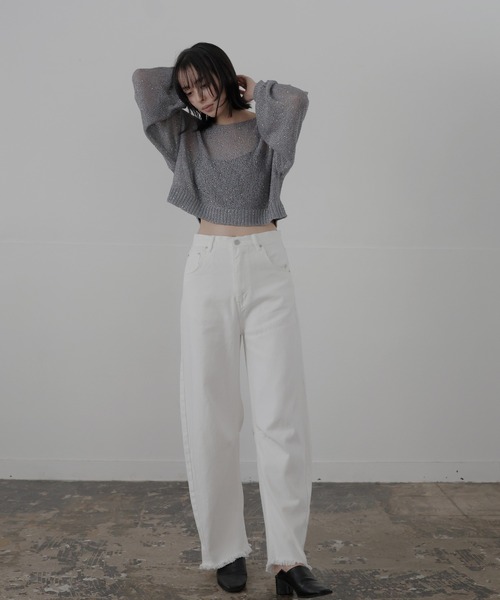 LIAN（リアン）の「カーブデニムパンツ（デニムパンツ・レディース・オフホワイト/ブルー系/ブルー/ブラック・SMALL/MEDIUM）」の5枚目の写真