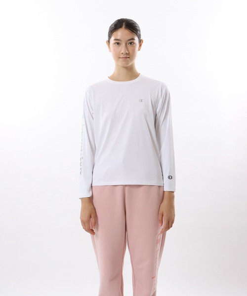 Champion(チャンピオン)の「【Champion/チャンピオン】レディース スポーツ ロングスリーブTシャツ(Tシャツ/カットソー・レディース・ブラック/グリーン/ホワイト/オレンジ・LARGE/MEDIUM)」の5枚目の写真