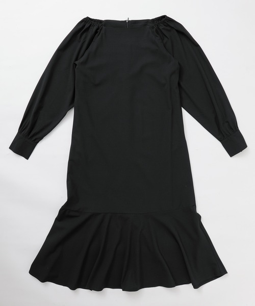 and it_（アンドイット）の「オケージョン スクエアネックワンピース（ワンピース・レディース・ブラック・S/M/L）」の12枚目の写真