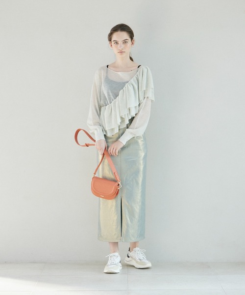 INED CLARO（イネドクラロ）の「シアーニットプルオーバー（ニット/セーター・レディース・グレー/ブラック・フリー）」の19枚目の写真