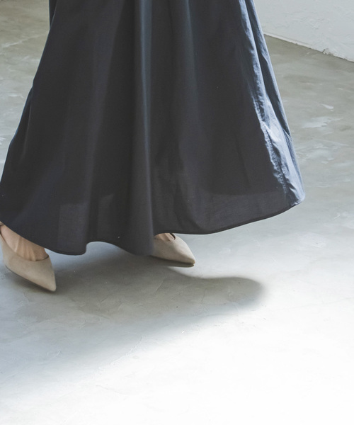 Noble（ノーブル）の「サイドタックシアーワンピース（ワンピース・レディース・ホワイト/ネイビー・36/38）」の11枚目の写真