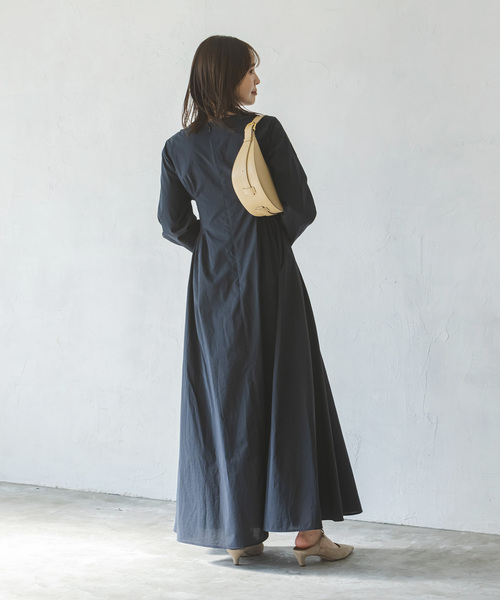 Noble（ノーブル）の「サイドタックシアーワンピース（ワンピース・レディース・ホワイト/ネイビー・36/38）」の18枚目の写真