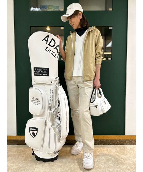 adabat（アダバット）の「◆【手洗い可】Vネック ニットベスト（ベスト・レディース・ネイビー/ホワイト・38/40/42）」の7枚目の写真