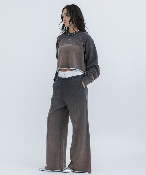 STUDIOUS（ステュディオス）の「【STUDIOUS/ステュディオス】ヴィンテージスウェットトラウザーパンツ（その他パンツ・レディース・ダークグレー・FREE）」の6枚目の写真