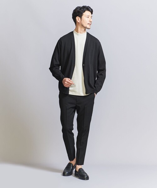 BEAUTY&YOUTH UNITED ARROWS(ビューティーアンドユースユナイテッドアローズ)の「【WEB限定 WARDROBE SMART】マシーンウォッシュ 1B カーディガン【抗菌・防臭】(カーディガン/ボレロ・メンズ・ブラック/ネイビー/ベージュ・XL/L/M/S)」の7枚目の写真