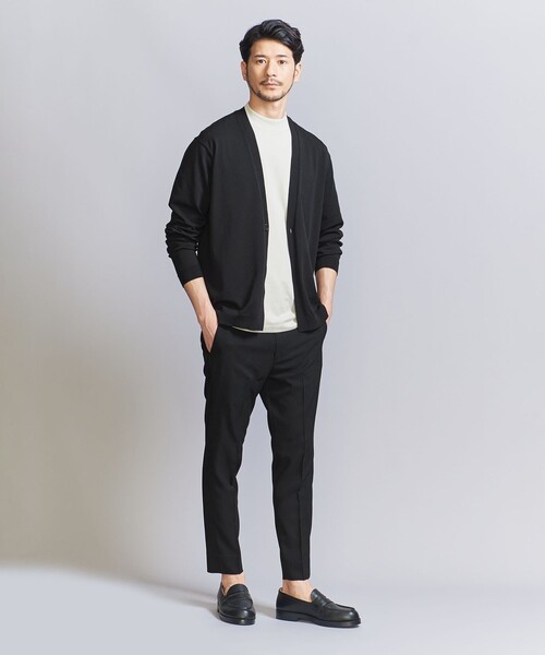 BEAUTY&YOUTH UNITED ARROWS(ビューティーアンドユースユナイテッドアローズ)の「【WEB限定 WARDROBE SMART】マシーンウォッシュ 1B カーディガン【抗菌・防臭】(カーディガン/ボレロ・メンズ・ブラック/ネイビー/ベージュ・XL/L/M/S)」の9枚目の写真