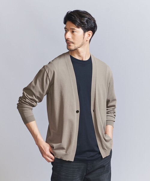 BEAUTY&YOUTH UNITED ARROWS(ビューティーアンドユースユナイテッドアローズ)の「【WEB限定 WARDROBE SMART】マシーンウォッシュ 1B カーディガン【抗菌・防臭】(カーディガン/ボレロ・メンズ・ブラック/ネイビー/ベージュ・XL/L/M/S)」の11枚目の写真