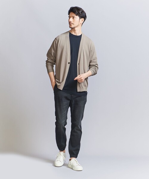 BEAUTY&YOUTH UNITED ARROWS(ビューティーアンドユースユナイテッドアローズ)の「【WEB限定 WARDROBE SMART】マシーンウォッシュ 1B カーディガン【抗菌・防臭】(カーディガン/ボレロ・メンズ・ブラック/ネイビー/ベージュ・XL/L/M/S)」の13枚目の写真