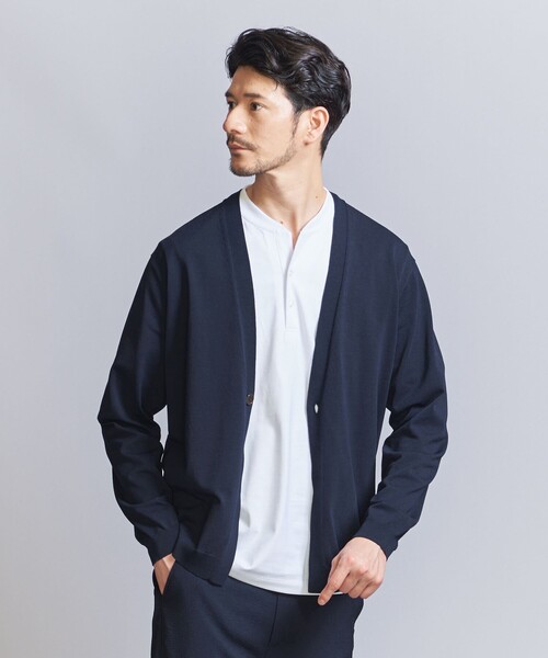 BEAUTY&YOUTH UNITED ARROWS(ビューティーアンドユースユナイテッドアローズ)の「【WEB限定 WARDROBE SMART】マシーンウォッシュ 1B カーディガン【抗菌・防臭】(カーディガン/ボレロ・メンズ・ブラック/ネイビー/ベージュ・XL/L/M/S)」の15枚目の写真