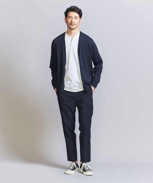 BEAUTY&YOUTH UNITED ARROWS(ビューティーアンドユースユナイテッドアローズ)の「【WEB限定 WARDROBE SMART】マシーンウォッシュ 1B カーディガン【抗菌・防臭】(カーディガン/ボレロ・メンズ・ブラック/ネイビー/ベージュ・XL/L/M/S)」の16枚目の写真
