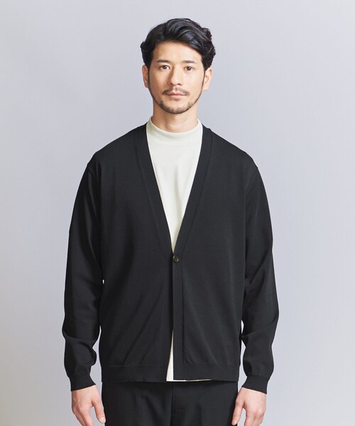 BEAUTY&YOUTH UNITED ARROWS(ビューティーアンドユースユナイテッドアローズ)の「【WEB限定 WARDROBE SMART】マシーンウォッシュ 1B カーディガン【抗菌・防臭】(カーディガン/ボレロ・メンズ・ブラック/ネイビー/ベージュ・XL/L/M/S)」の19枚目の写真