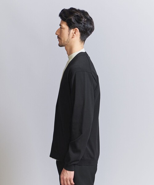 BEAUTY&YOUTH UNITED ARROWS(ビューティーアンドユースユナイテッドアローズ)の「【WEB限定 WARDROBE SMART】マシーンウォッシュ 1B カーディガン【抗菌・防臭】(カーディガン/ボレロ・メンズ・ブラック/ネイビー/ベージュ・XL/L/M/S)」の20枚目の写真