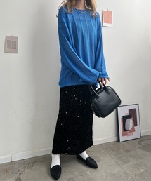 スパンコールタイトスカート