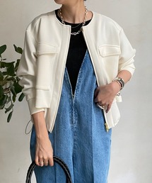【WEB限定】ドロストショートブルゾン