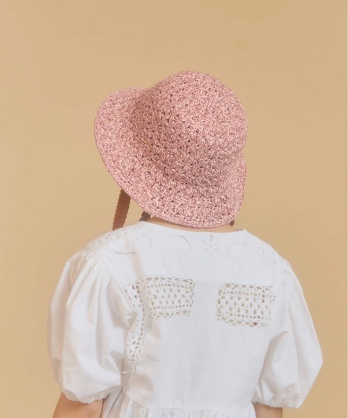 kaorinomori（カオリノモリ）の「kaorinomori ローハット フルー / カオリノモリ（ハット・レディース・ベージュ/ピンク/ブラウン・M/57.5cm）」の7枚目の写真