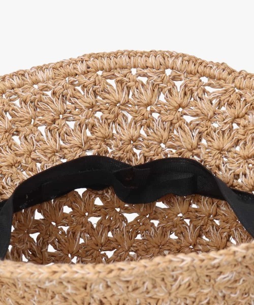 kaorinomori（カオリノモリ）の「kaorinomori ローハット フルー / カオリノモリ（ハット・レディース・ベージュ/ピンク/ブラウン・M/57.5cm）」の4枚目の写真