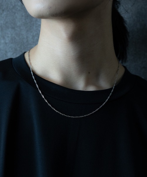 HARE(ハレ)の「【MADE IN JAPAN】アソートチェーンネックレス(HARE)(ネックレス・メンズ・シルバー系その他/シルバー/シルバー系その他2・FREE)」の3枚目の写真