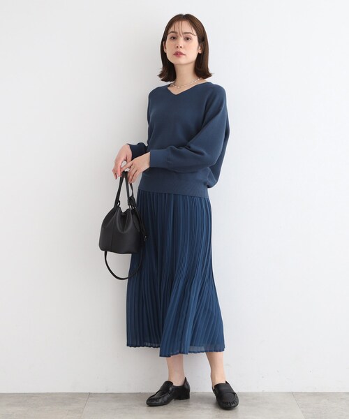 INDIVI（インディヴィ）の「◇【2点セット／洗える】フォルムニット