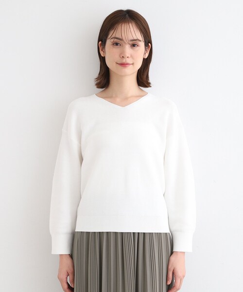 INDIVI(インディヴィ)の「◆【2点セット/洗える】フォルムニット&プリーツスカート セットアップ(セットアップ・レディース・ホワイト/ベージュ/ブルー系その他・05/13/15 /19/34/38)」の14枚目の写真