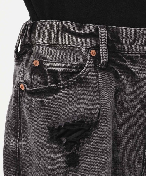 RAGEBLUE（レイジブルー）の「ダメージルーズフィットストレートデニムパンツ（デニムパンツ・メンズ・グレー/ブルー・MEDIUM/LARGE）」の11枚目の写真