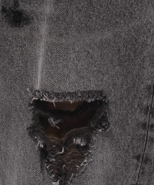 RAGEBLUE（レイジブルー）の「ダメージルーズフィットストレートデニムパンツ（デニムパンツ・メンズ・グレー/ブルー・MEDIUM/LARGE）」の12枚目の写真