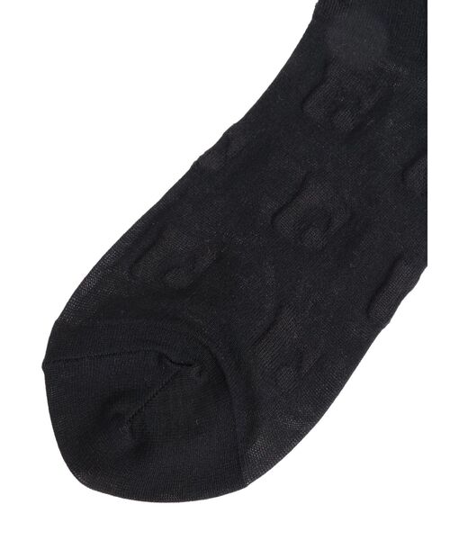 EMODA（エモダ）の「SHEER LOGO SOX（ソックス/靴下・レディース・ブラック・FREE）」の4枚目の写真