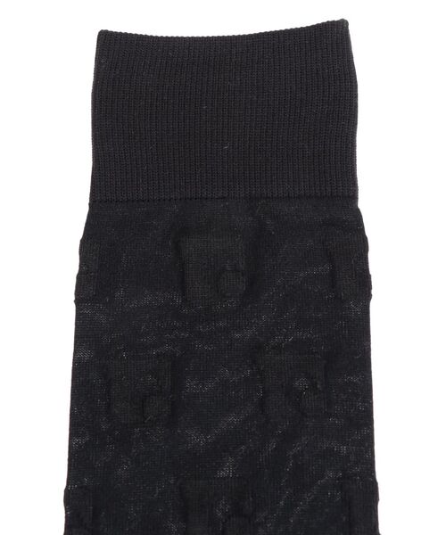 EMODA（エモダ）の「SHEER LOGO SOX（ソックス/靴下・レディース・ブラック・FREE）」の5枚目の写真